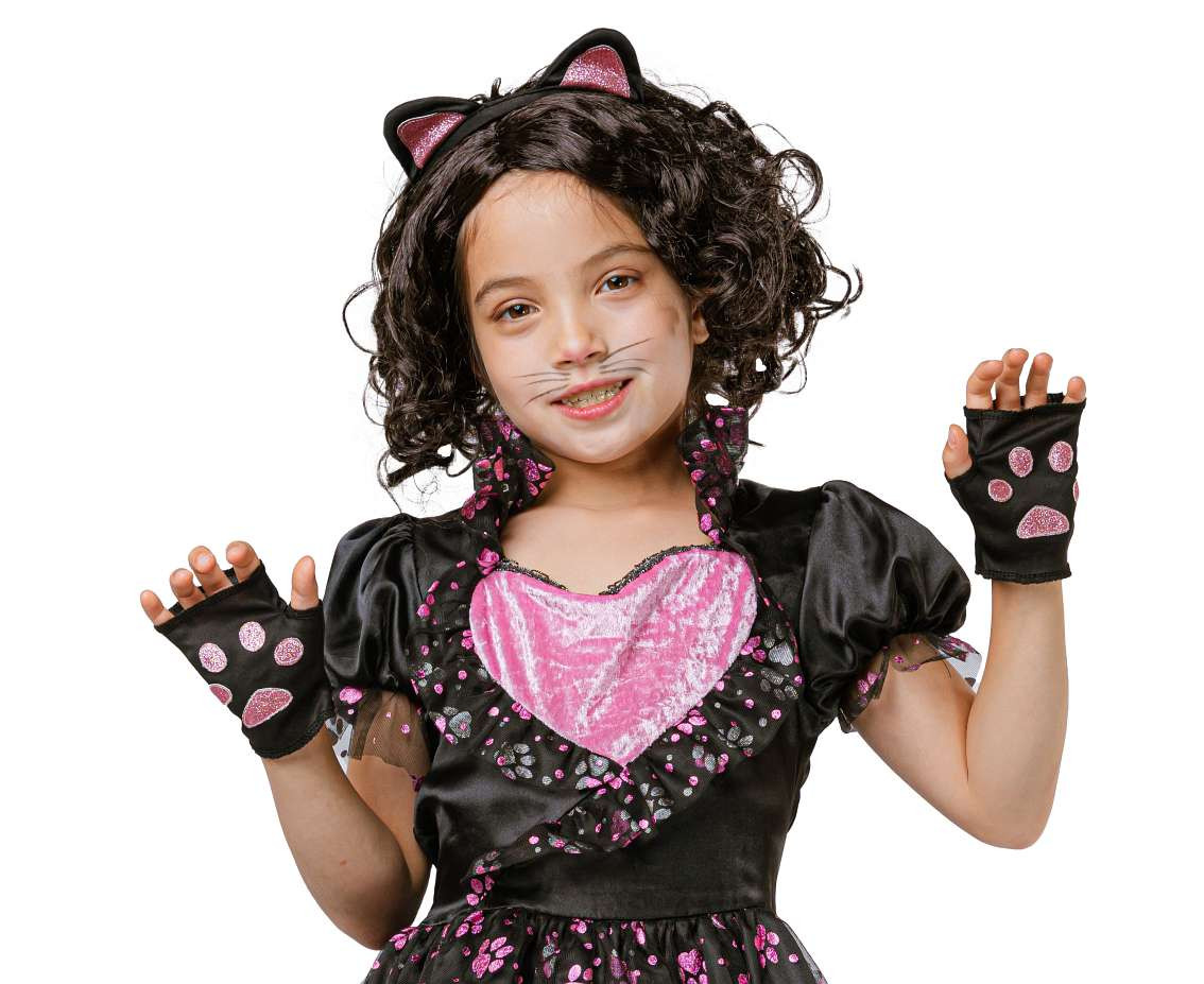 Role play-set for kids Cat (dress, hairband, gloves), size 110/120 cm